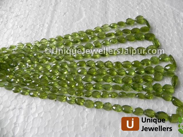 Peridot Faceted Nugget Beads